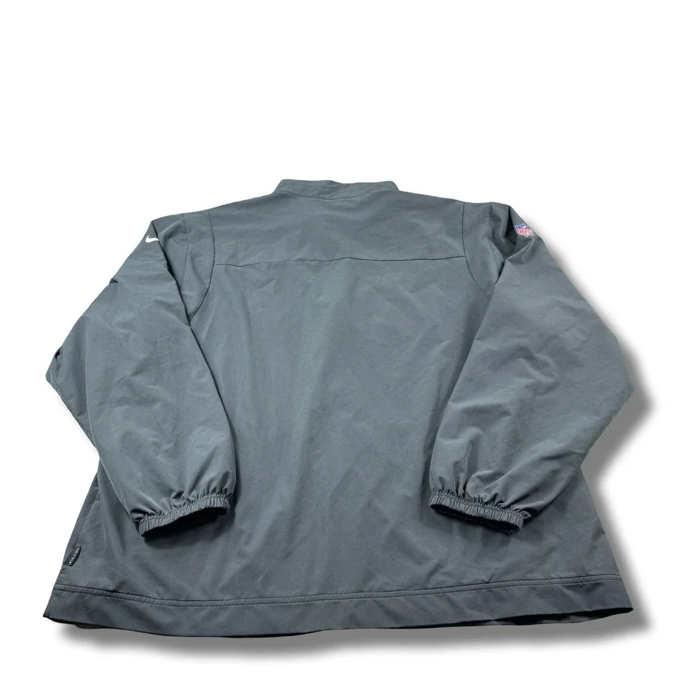 Nike NFL On-Field Miami Dolphins Coach-Issued Gray Full-Zip Jacket Mens 2XL EUC